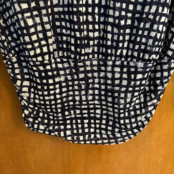 Pendleton Medium black/white checkered ruched blouse - Picture 7 of 10